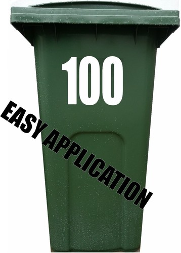 Wheelie bin house number - 4x,