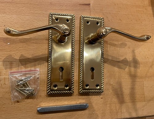 Georgian lock door handles - lock,