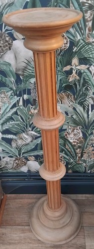 Large wooden plant stand tall - wooden,
