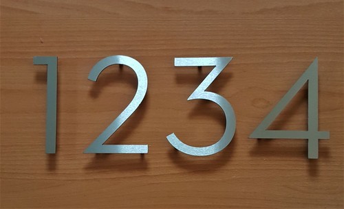 Floating house numbers - floating,