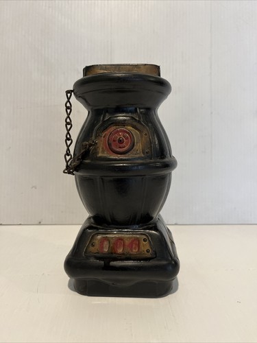 Coin bank potbelly wood - potbelly,