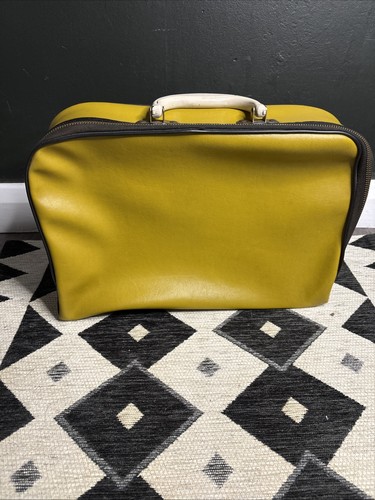 Vintage mustard yellow leather - vintage,