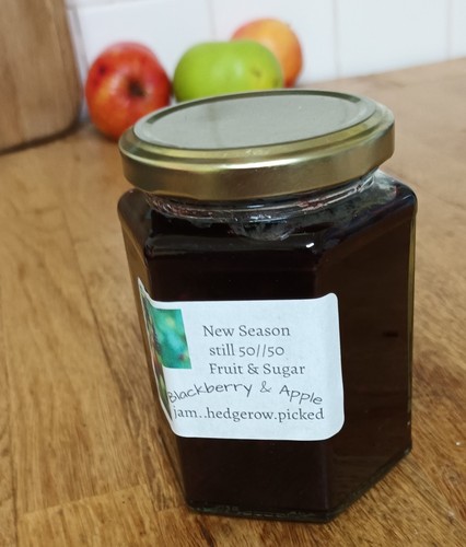 Blackberry apple jam - blackberry,