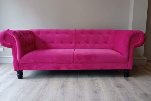 Chesterfield velvet sofa - velvet, –