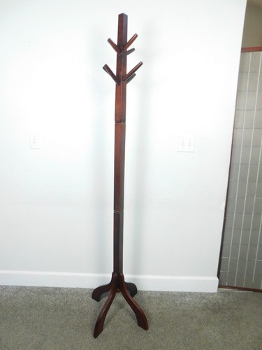 Wood coat tree - hat, rack