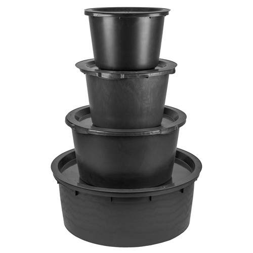 Pond sump with - with, round