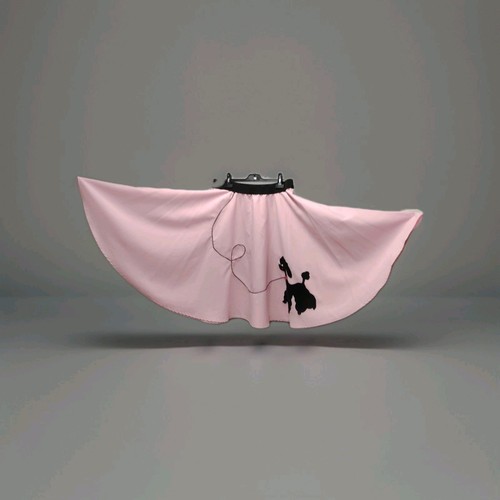 Ladies pink poodle circle - ladies,