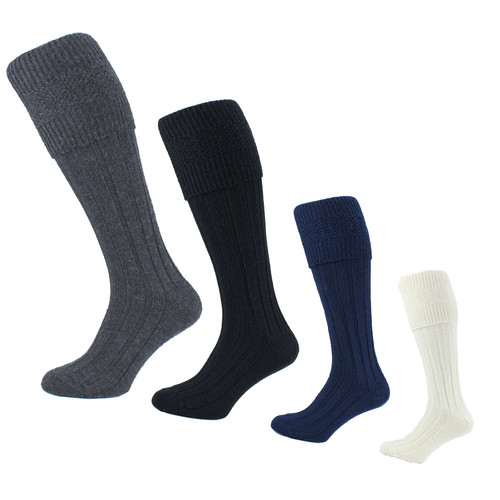 Mens kilt hose ribbed socks - mens,