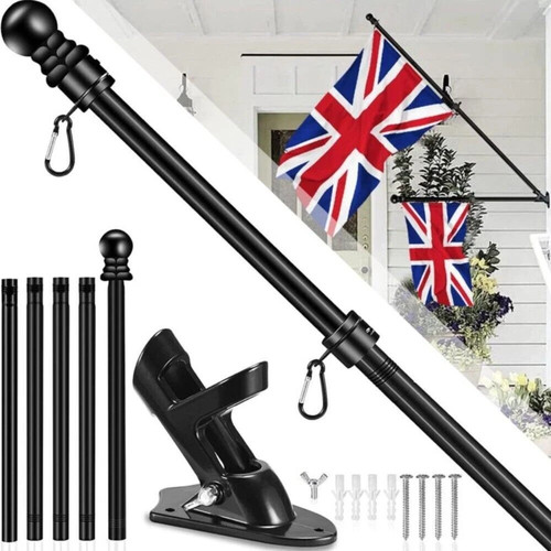 Wall bracket base flag pole - wall,
