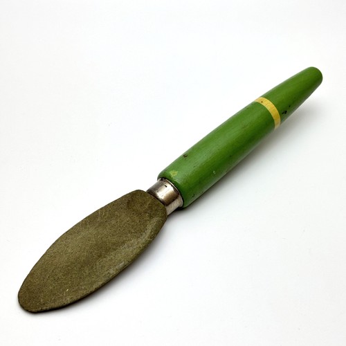 Vintage green wooden handle - vintage,