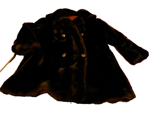 Faux fur coat vintage jacket - faux,