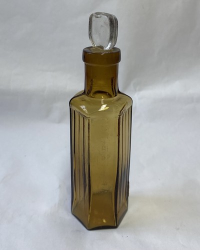 Rare amber poison bottle not - poison,