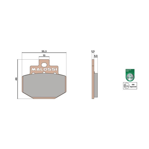 Malossi brake pads - , synt