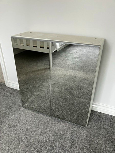 Wall mounted mirrored bathroom - wall,