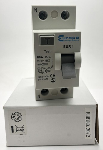 Europa eur1 80amp 30ma rcd - 80amp,