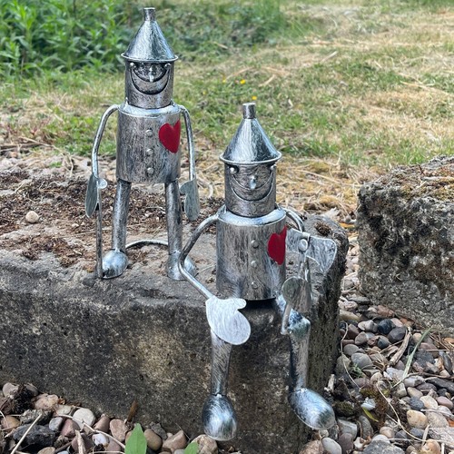Set tin man garden ornaments - man,
