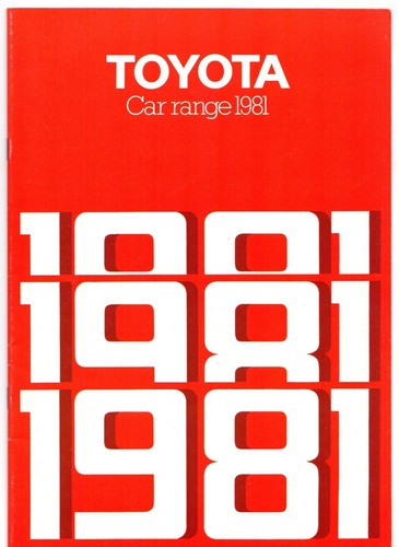 Toyota range 1981 - range, brochure