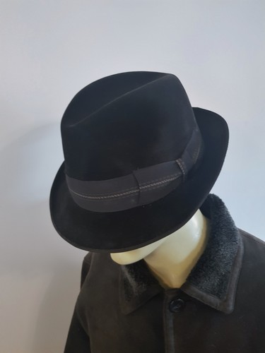 Vintage chamois fedora trilby - chamois,