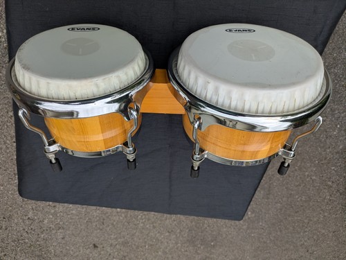 Mano wood bongos - wood, evans