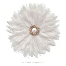 LESTARIE Juju Hat Wall Decor Feather Seashells Decoration Bohemian Wall Decor Boho 