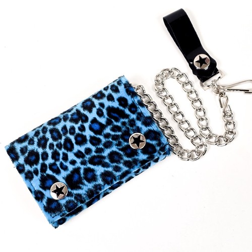 Leopard bikers wallet - leopard, with