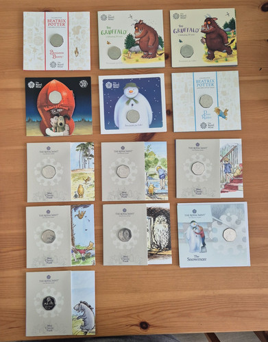 50p coin children - 50p, book