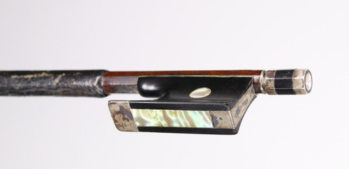 Silver mounted violin bow