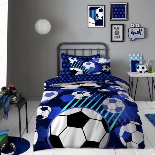 Kids football fun blue - football,