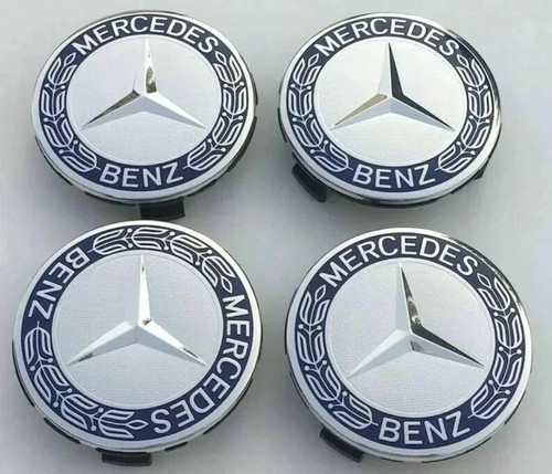Blue mercedes benz alloy - 4x,