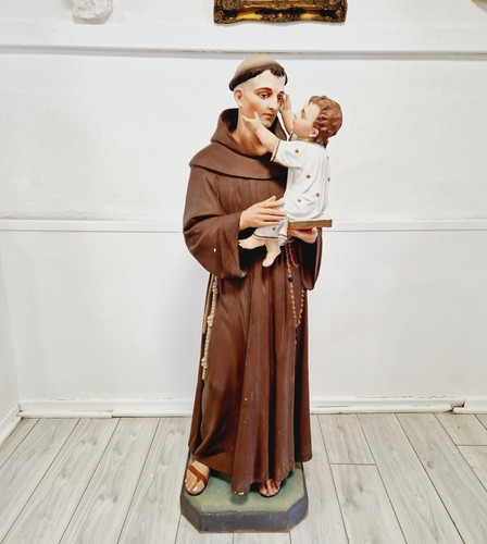 Antique religious statue saint - antique,