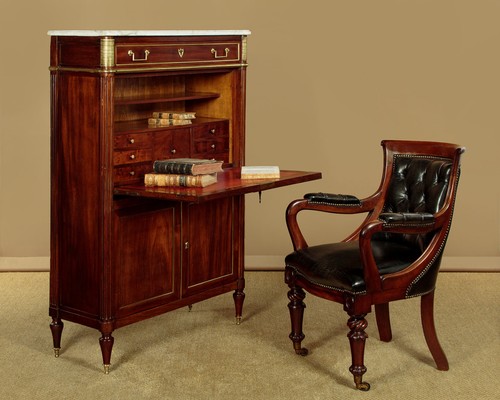 Antique mahogany secretaire - antique,