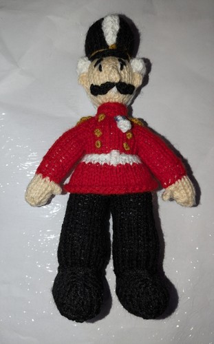 New hand knitted soldier - hand,