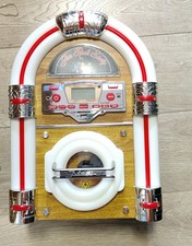 Steepletone Mini Jukebox - Wooden & Brown - Unit Only (JR60) Colour Changing LED