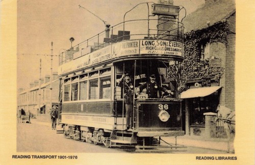 Postcard reading transport - postcard,