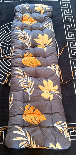 Floral grey lounger - lounger, cushion