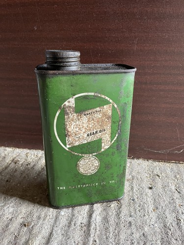 Old castrol oil can - castrol, tin