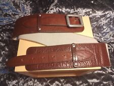 Vintage Topshop, Leather and Elastic Waist Cinching Belt, Metal Buckle and Studs