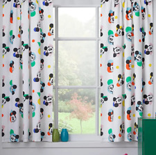 Dunelm Mickey Mouse Unlined Pencil Pleat Curtains - Washable - 65"x72" (W x L)