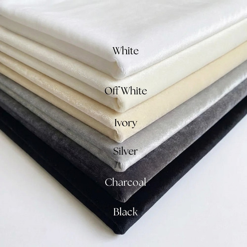 Soft stretch velvet fabric - soft, by