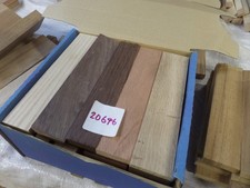 hardwood timber off cuts  various sizes (20646SR) hobby pack 8 species