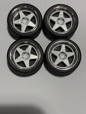1/18 scale Modified Tuning Rally ALUMINIUMS 15” 5 SPOKE COMPOMOTIVE WHITE
