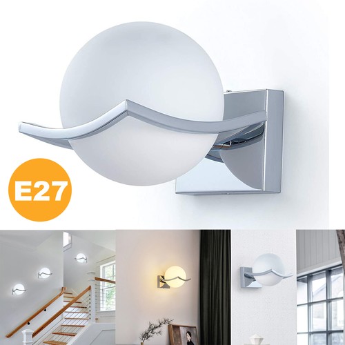 Silver wall light - silver, glass