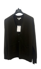 M&S AUTOGRAPH PURE CASHMERE V-NECK BUTTON FRONT CARDIGAN(Bitter Choc)