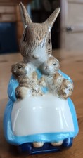 Royal Albert - Beatrix Potter Figure - Mrs Rabbit & Bunnies - 1989