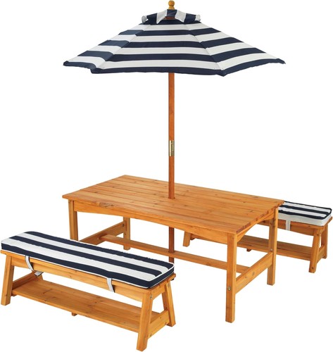 Wooden garden table and - and, bench