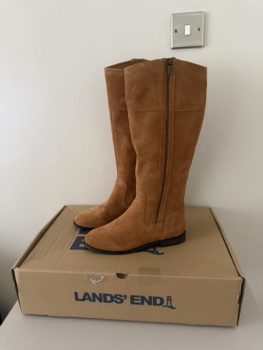 Bnib lands end tan - bnib, suede