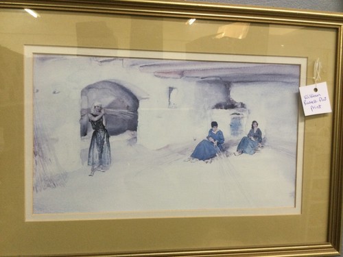 Framed print watercolour - framed,