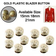 Women Gold Button Blazer