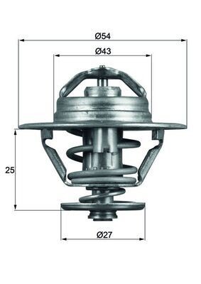 Thermostat coolant mahle - coolant, tx