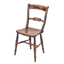 Late 19th Century Elm Ash Beech Windsor Farmhouse Country Kitchen Dining Chair